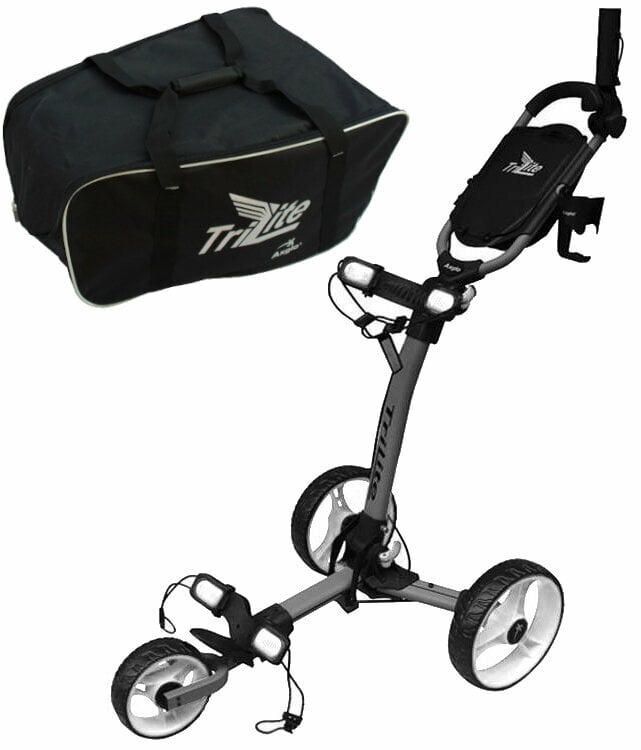 Axglo TriLite SET Grey/White Chariot de golf manuel
