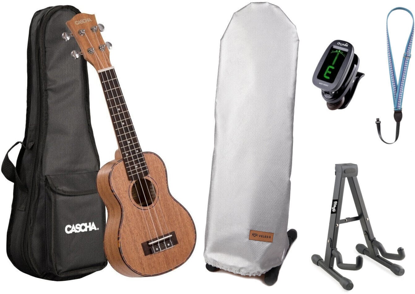 Cascha HH 2026 SET Natural Ukulélé soprano