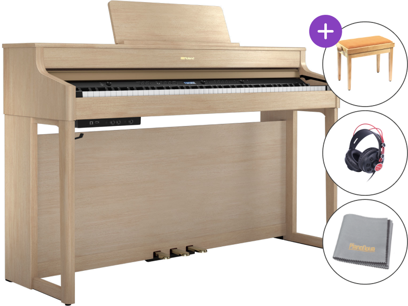 Roland HP 702 SET Piano numérique Light Oak