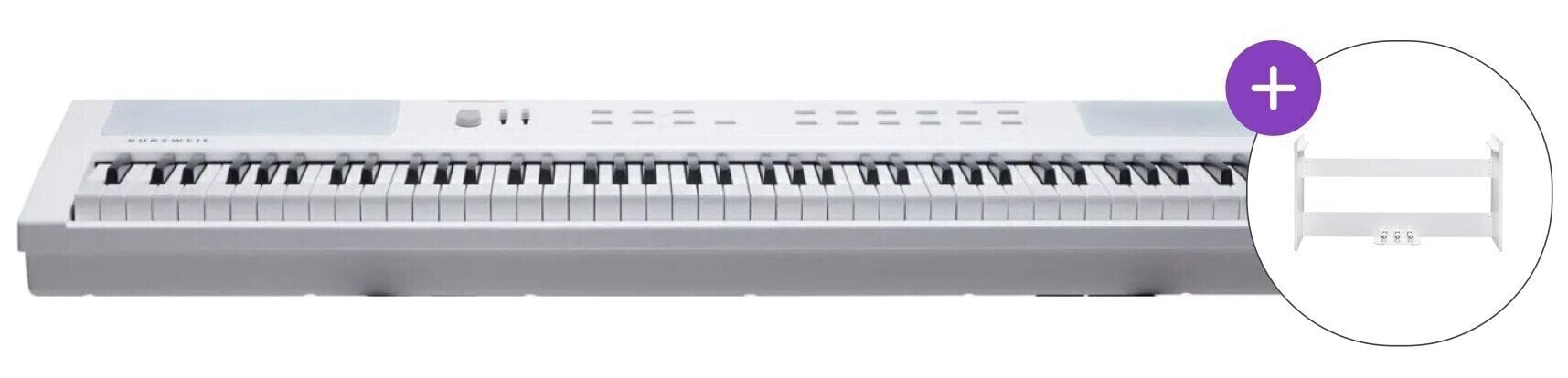 Kurzweil Ka E1 WH STAND SET Piano de scène White