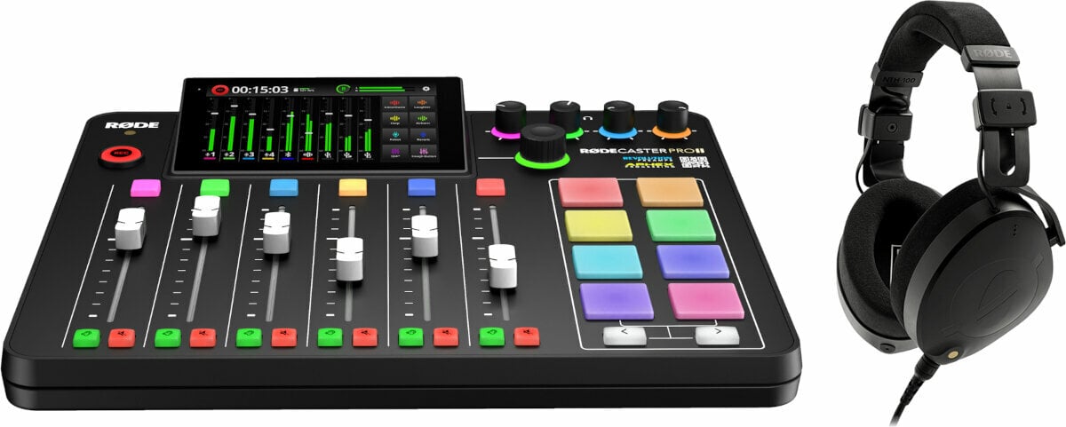 Rode Caster Pro II SET Black Tables de mixage podcast