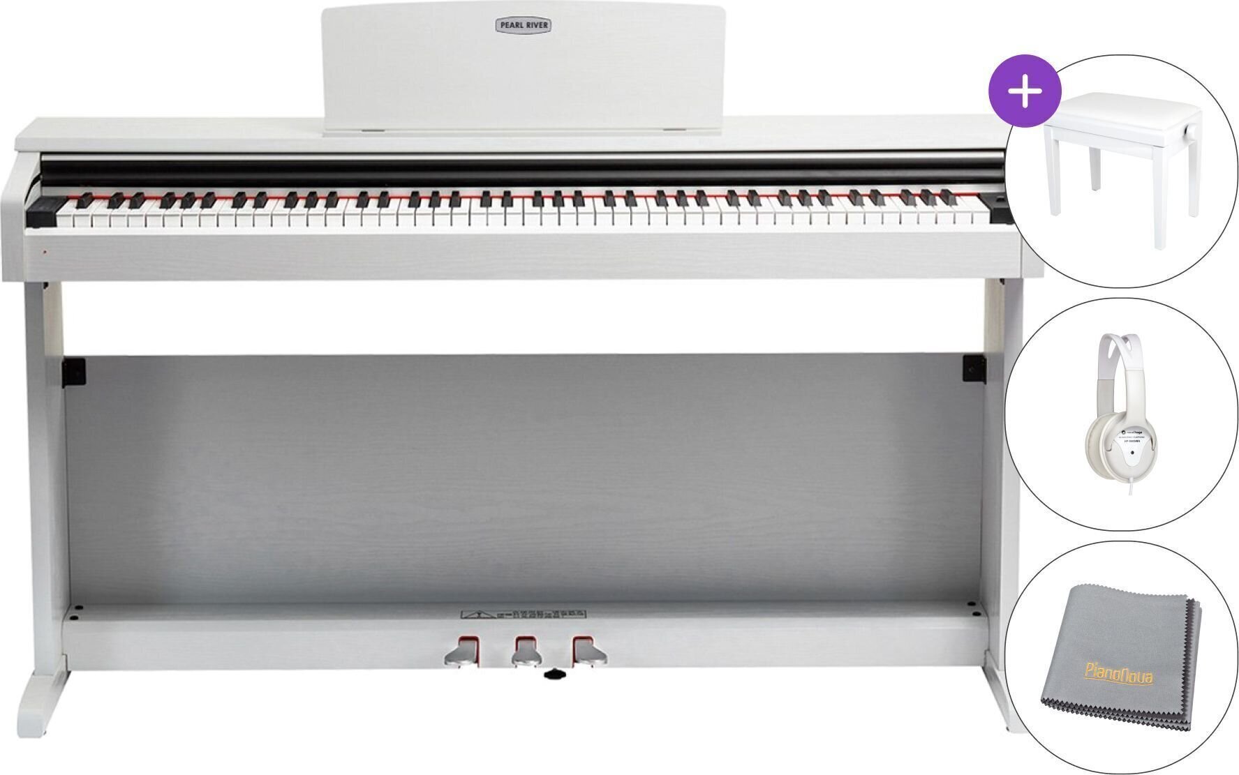 Pearl River V03 SET Piano numérique White