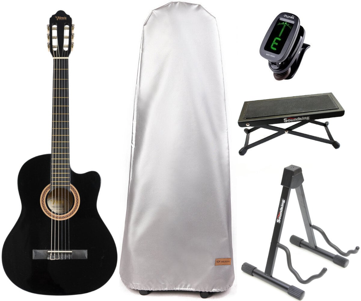 Valencia VC104C 4/4 Black Guitare classique