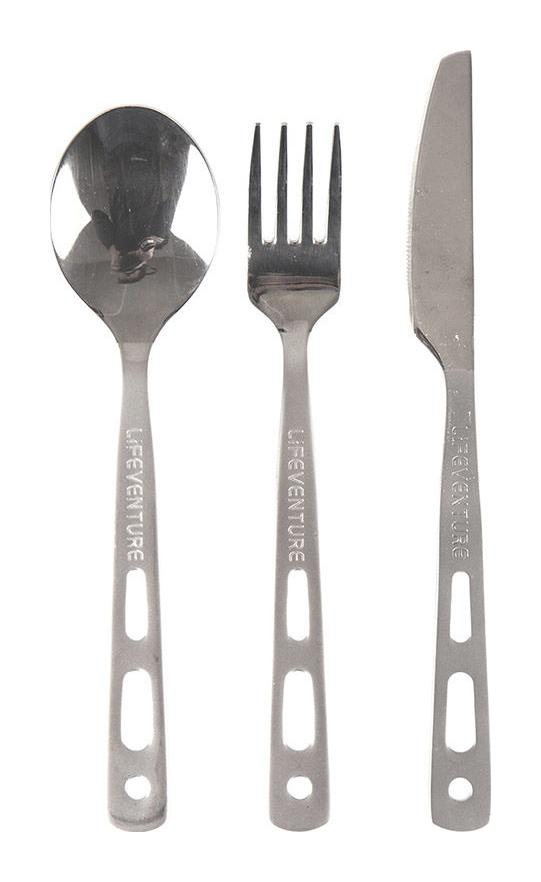 Lifeventure Knife Fork Spoon Set Basic 5031863096706