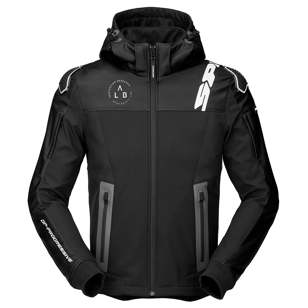 Spidi Hoodie Warrior Black White Größe S 8030161499063