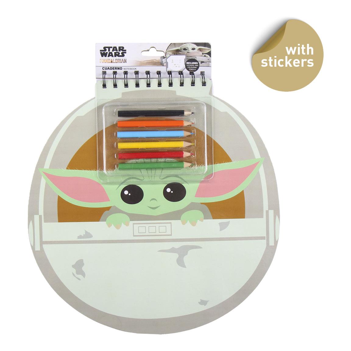 NOTEBOOK COLORES THE MANDALORIAN GROGU 8445484123296