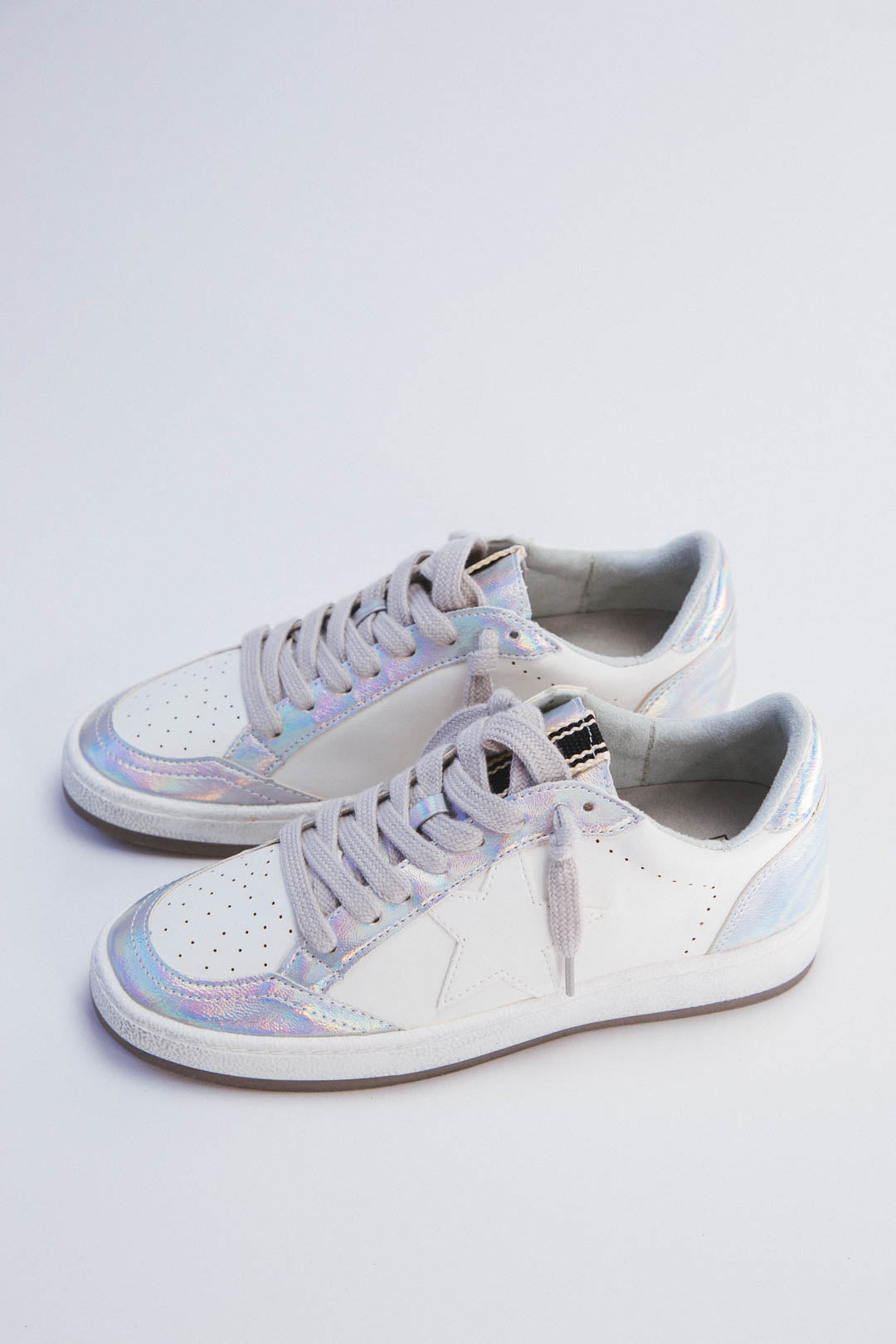 Paz Retro Sneaker Iridescent Silver | SHUSHOP 