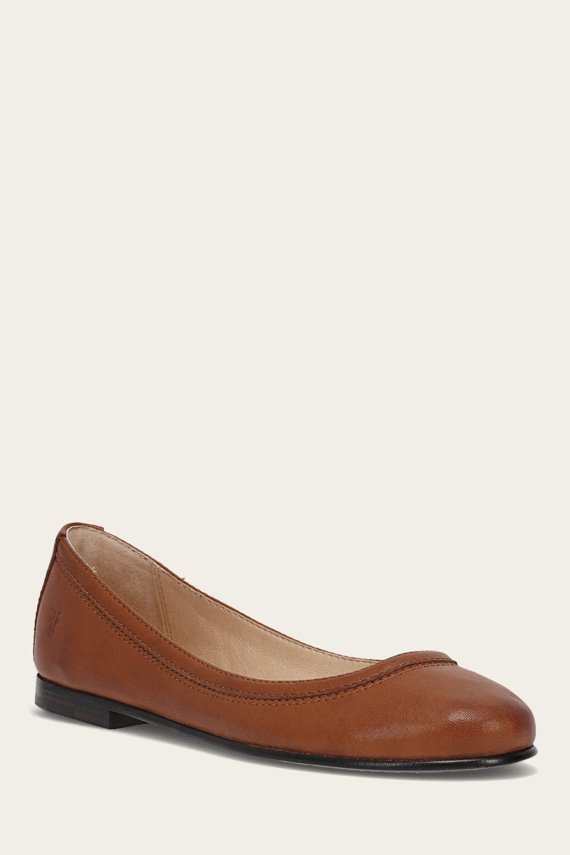 FRYE Carson Ballet Flats in Cognac - Size 6.5 190918763156