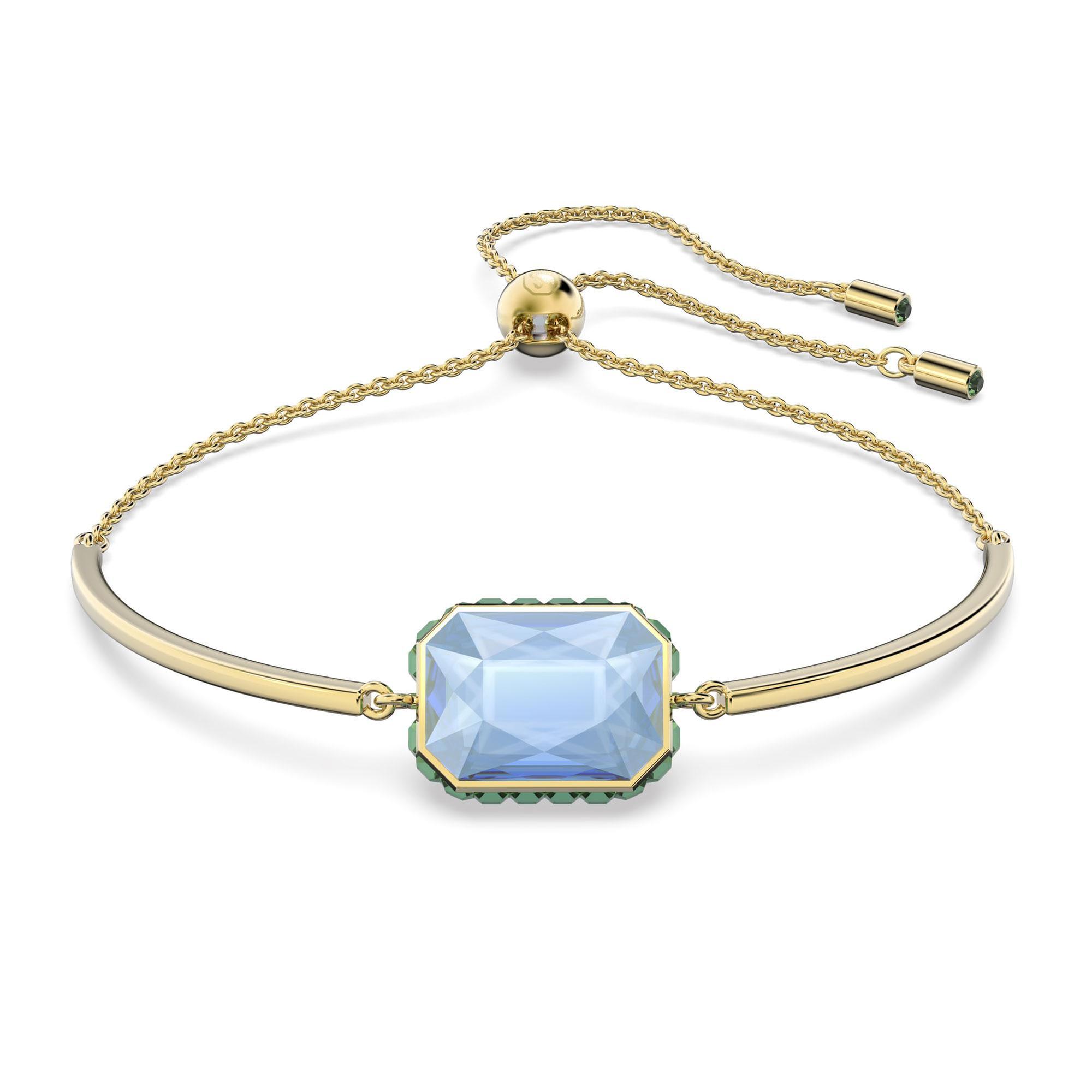 Swarovski Crystal Orbita Gold-Tone Plated Octagon Bracelet 191453163470