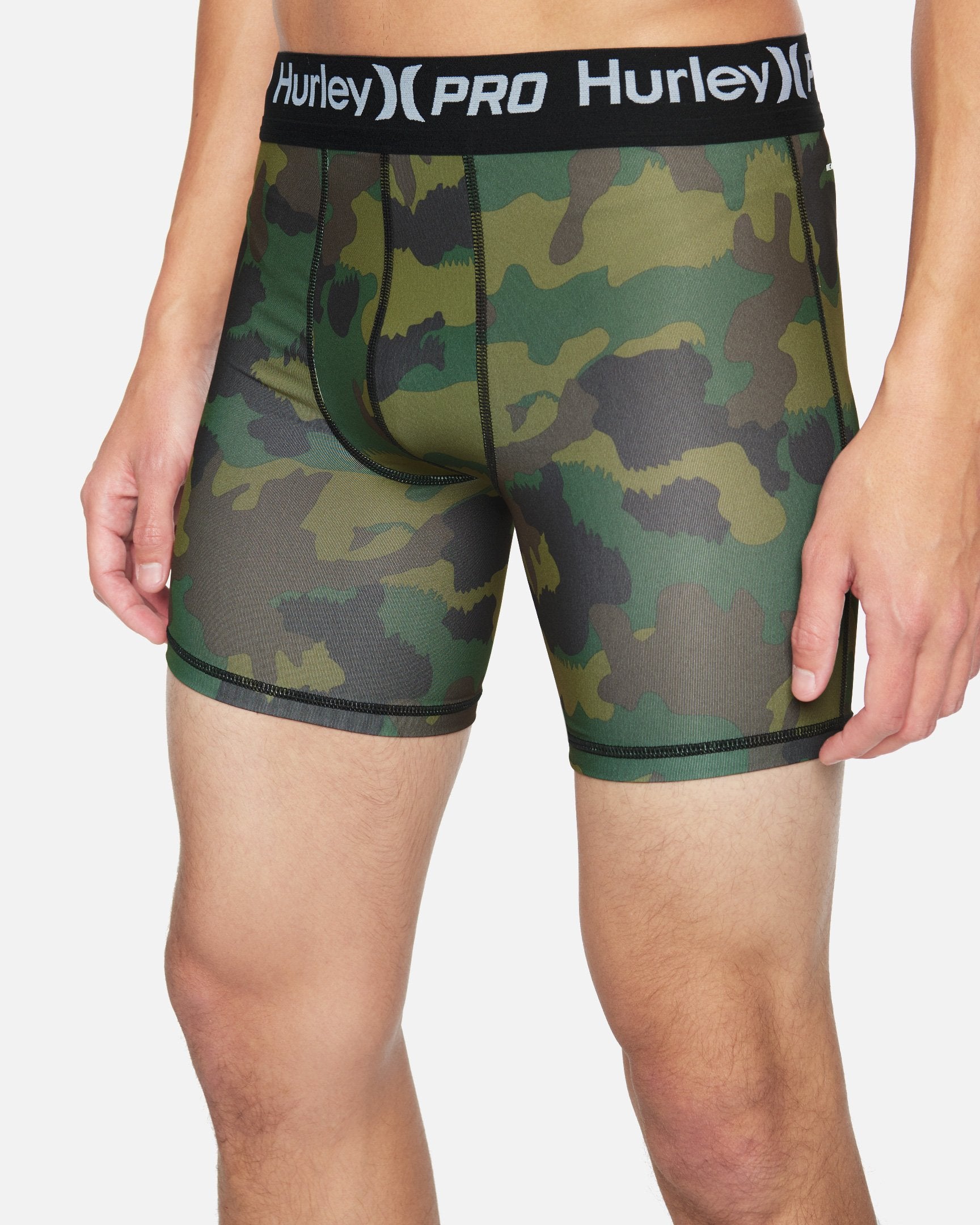 Pro Light Print Rashguard Shorts 13" in Cargo Khaki, Size Small 194272501799