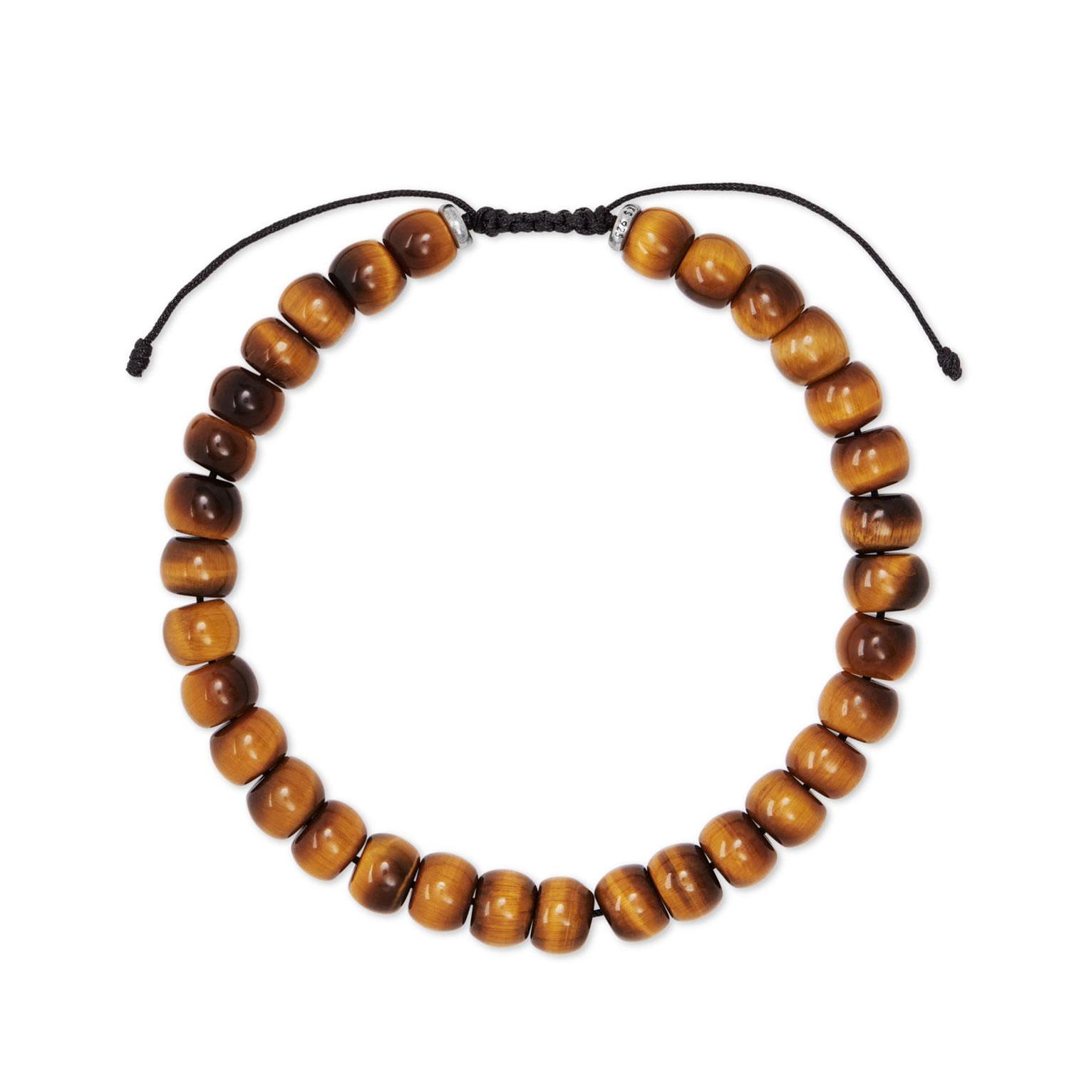Men's Scott Bros. by Kendra Scott Cade Beaded Bracelet in Brown Tiger's Eye - Large 196088005904