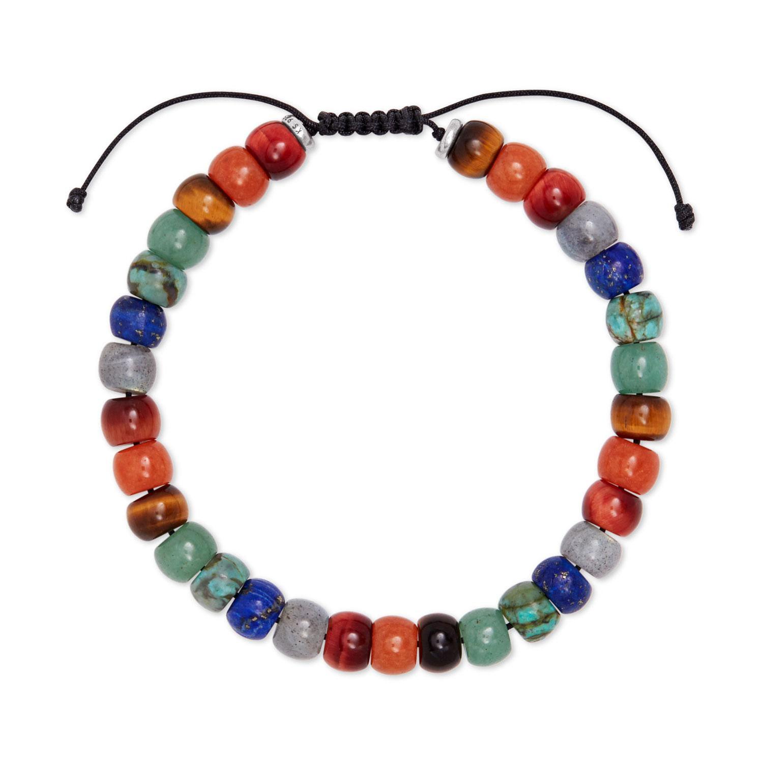 Men's Scott Bros. by Kendra Scott Cade Beaded Bracelet in Rainbow Multi Mix - Large 196088005942
