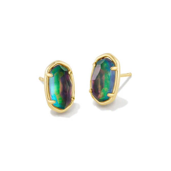 Kendra Scott Grayson Stud Earrings in Lilac Abalone 196088536866