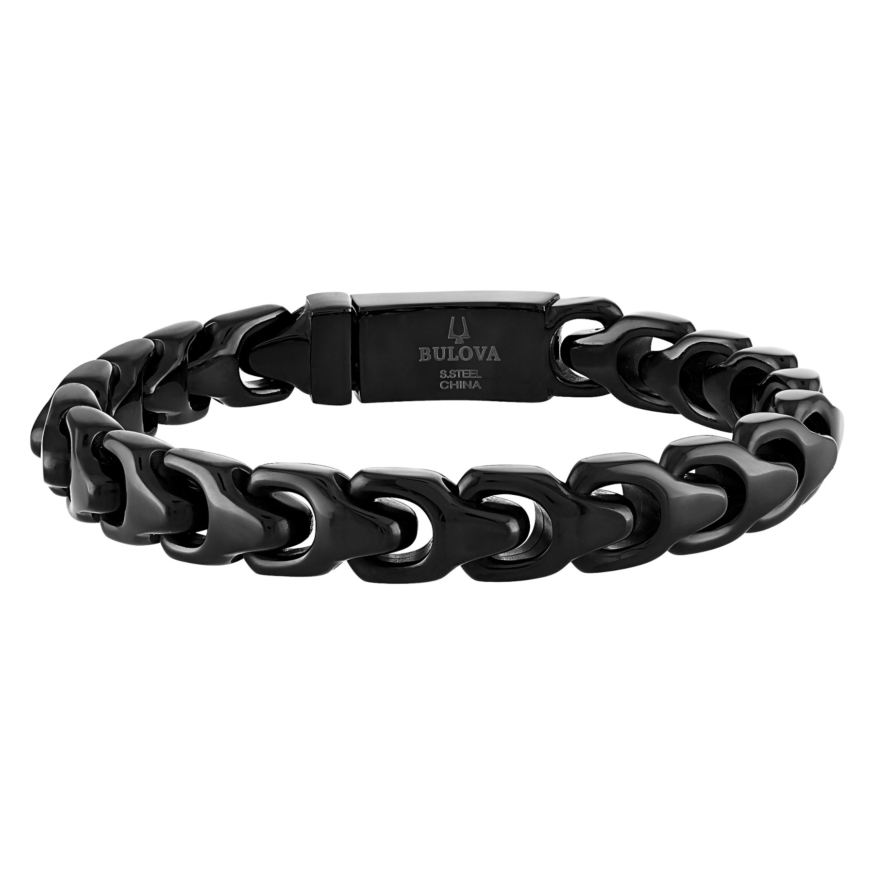 Bulova Link Black-Tone Stainless Steel Bracelet | 8mm | 8 Inches 42429595347