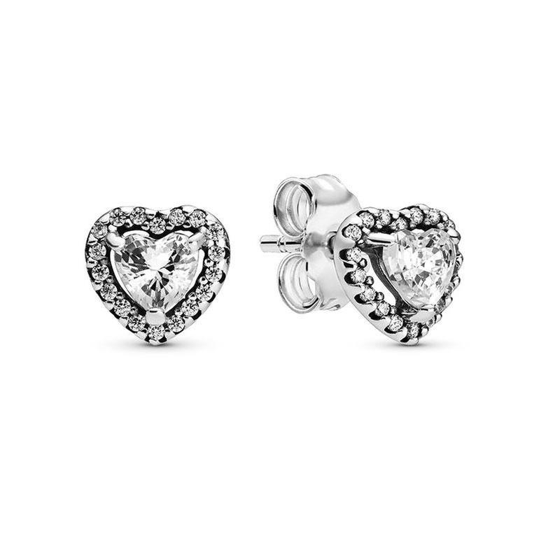 Pandora Elevated Heart Stud Earrings 5700302826241