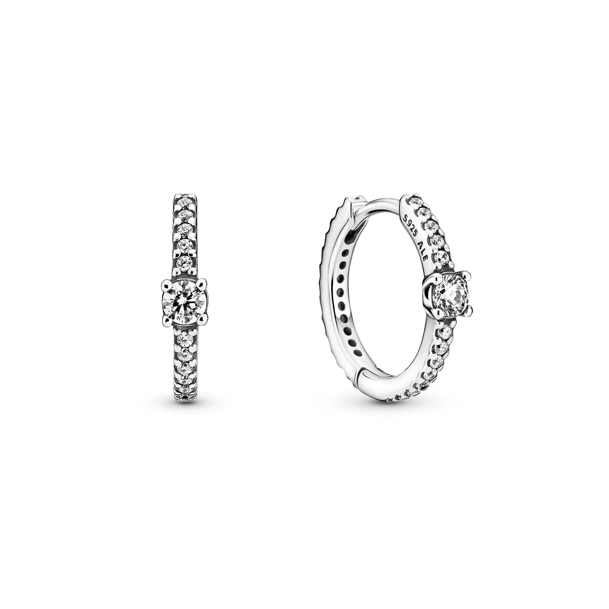Pandora Sparkling Hoop Earrings 5700302922691