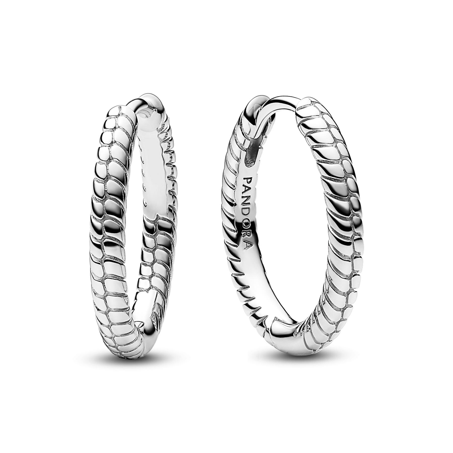 Pandora Moments Small Charm Hoop Earrings | 18mm 5700303059693