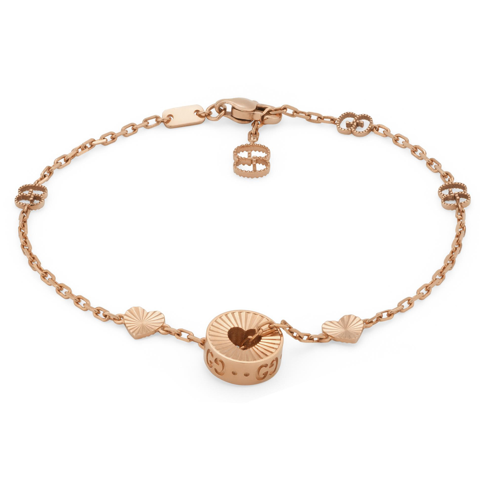 Gucci Icon Heart Rose Gold Bracelet 731903505070