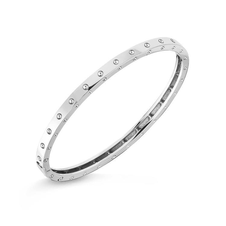 Roberto Coin Pois Moi White Gold Oval Bangle 801200163270