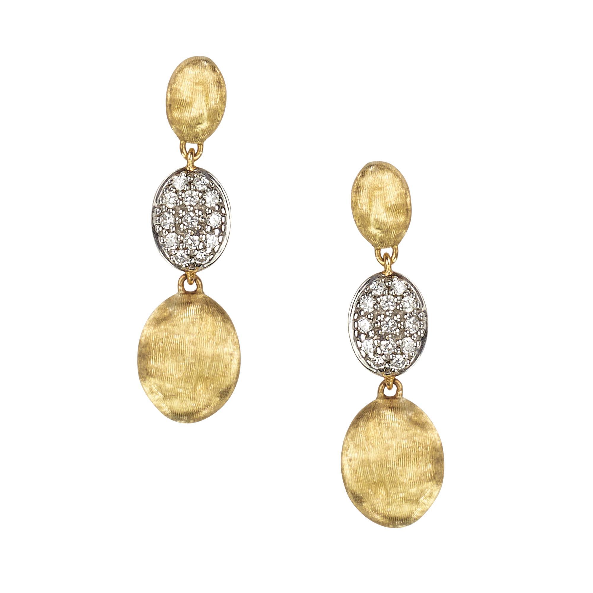 Marco Bicego 1/5ctw Diamond Triple Drop Earrings | Siviglia Collection 8032762231684