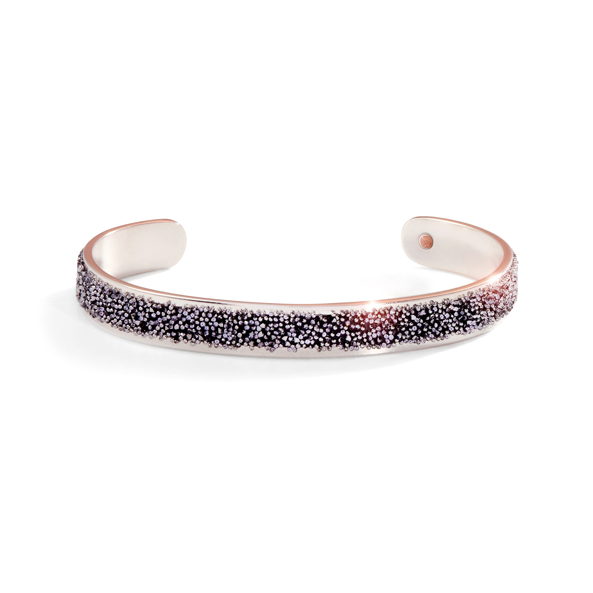 Metal Alchemist Crystal Cuff Bracelet | Chrome Crystal | Silver Bonded | Regular | Standard 810120620480