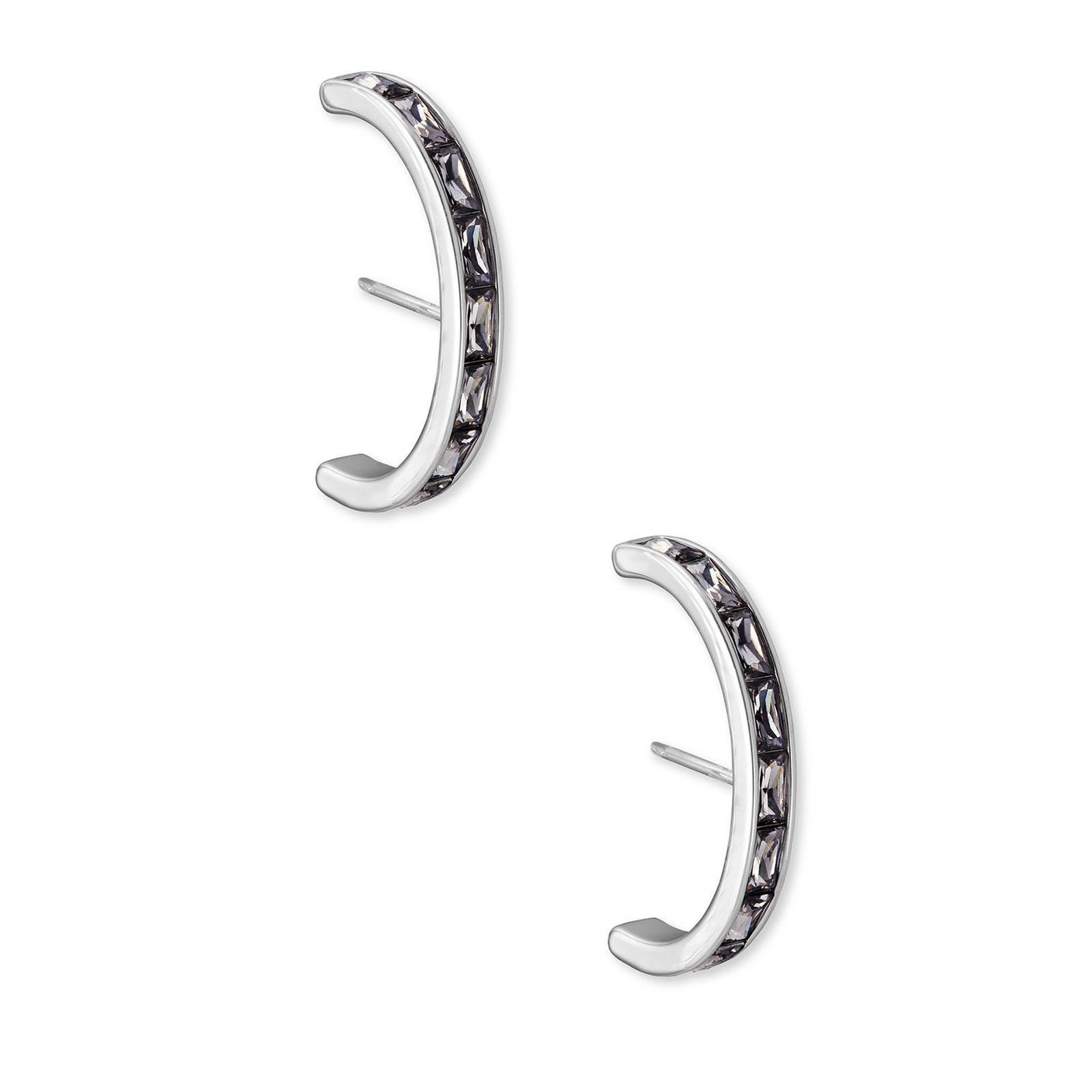 Kendra Scott Jack Statement Stud Earrings in Gray Crystal 842177069899
