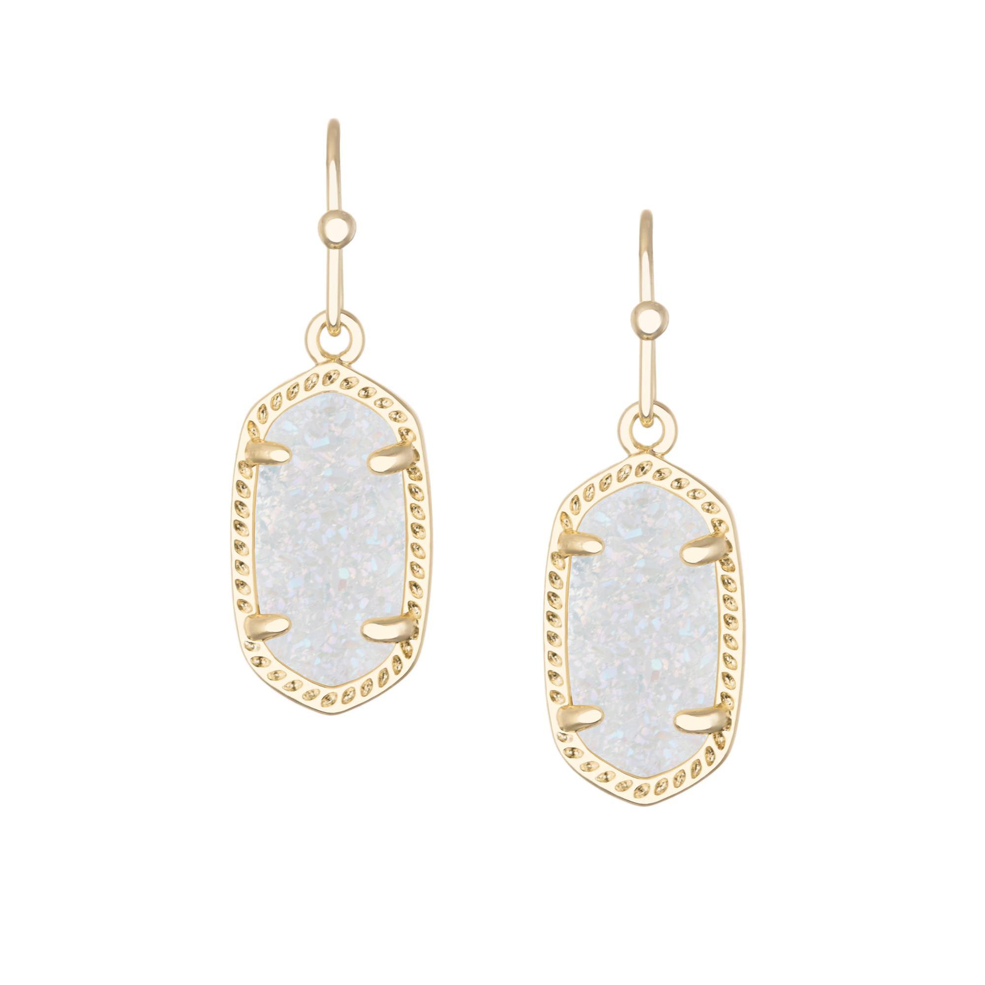 Kendra Scott Lee Earrings in Iridescent Drusy 842177114476