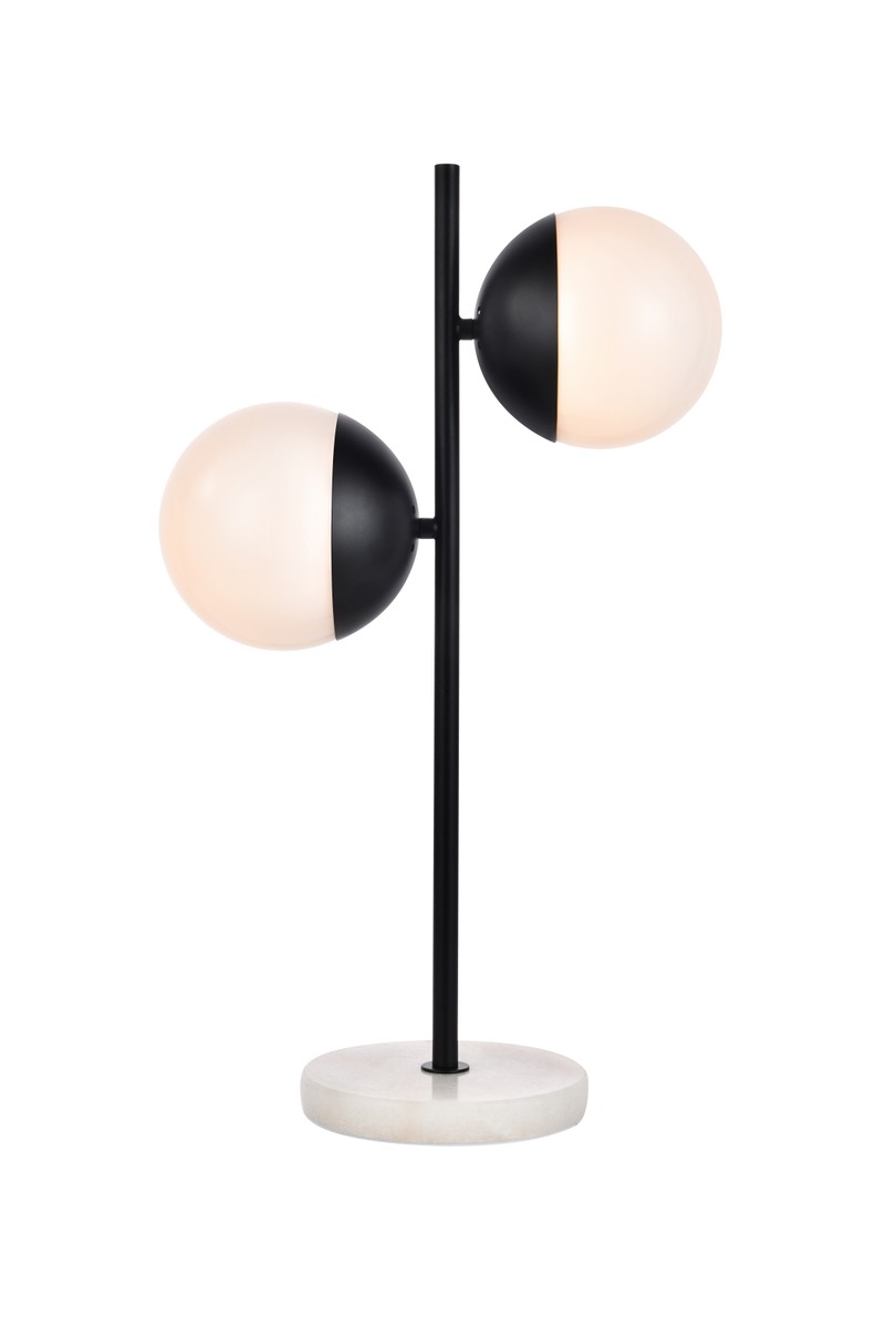 Eclipse 2-Light Table Lamp in Black 842814155220