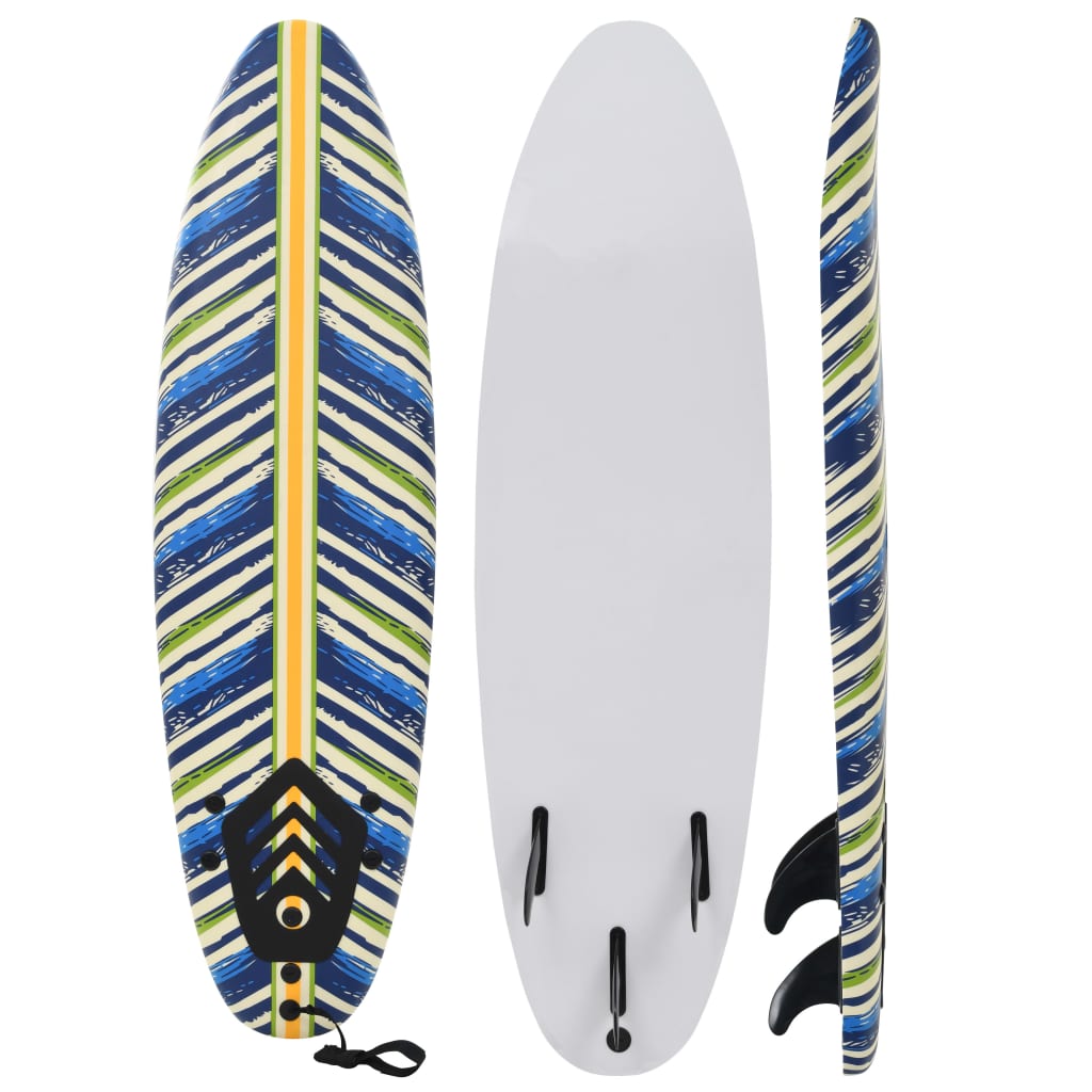 vidaXL Surfboard 66.9" Leaf 8718475704041