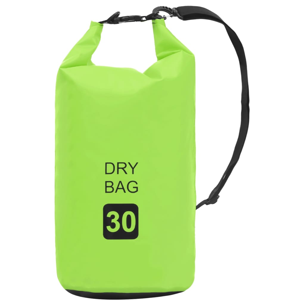 vidaXL Dry Bag Green 7.9 gal PVC 8720286088449