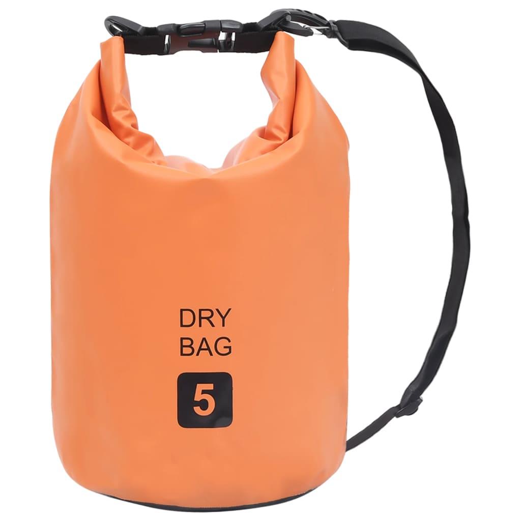 vidaXL Dry Bag Orange 1.3 gal PVC 8720286088487