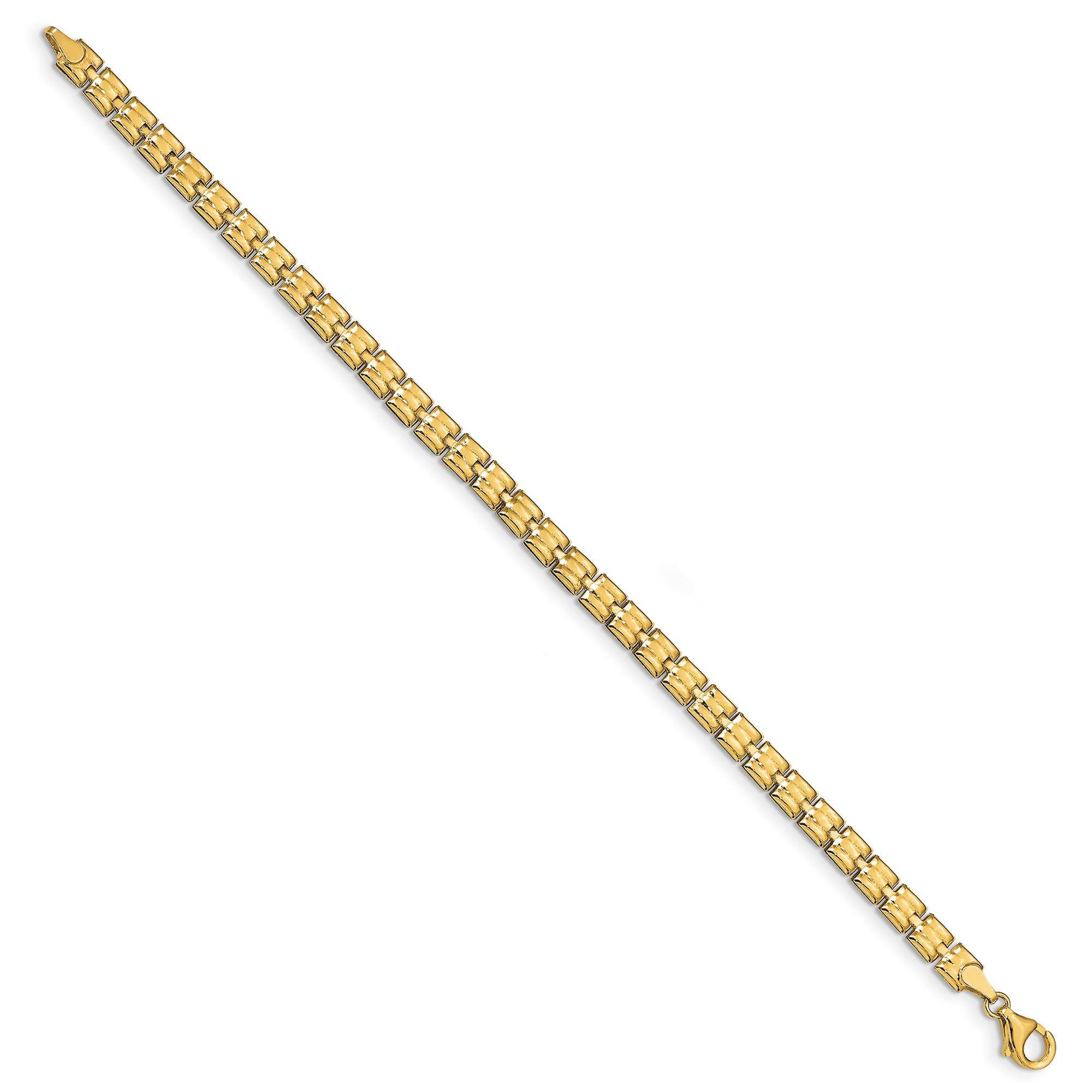 Yellow Gold Fancy Chain Bracelet | 5mm | 7.75 Inches 883957815077