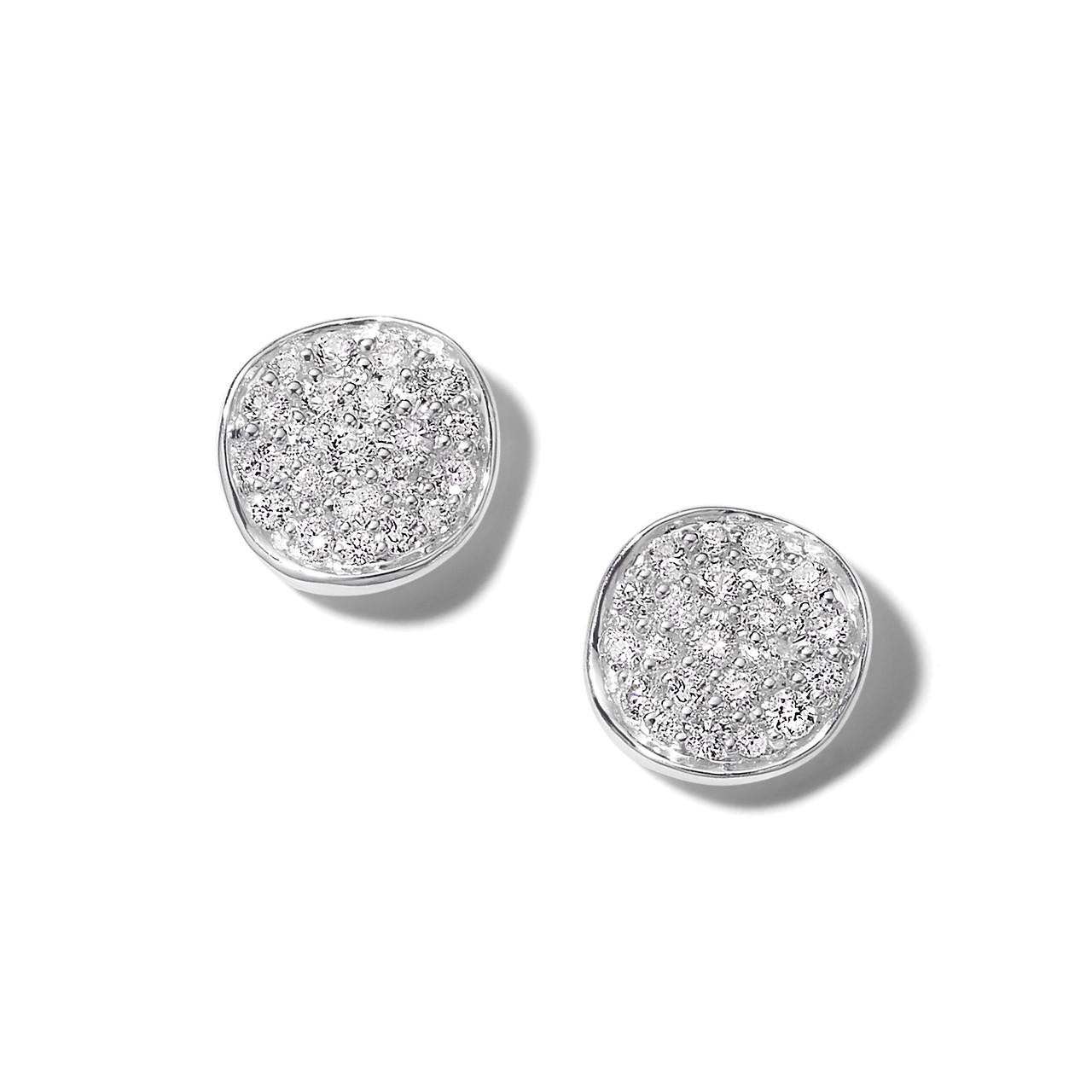 IPPOLITA Mini Flower Stud Earrings in Sterling Silver with Diamonds - STARDUST 886969536701