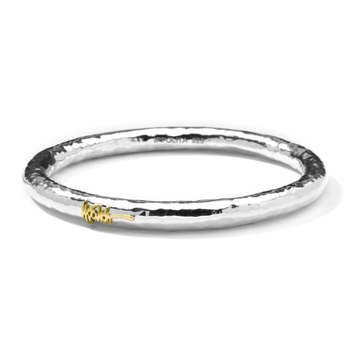 IPPOLITA Hammered Signature Bangle Bracelet in Sterling Silver - CLASSICO 