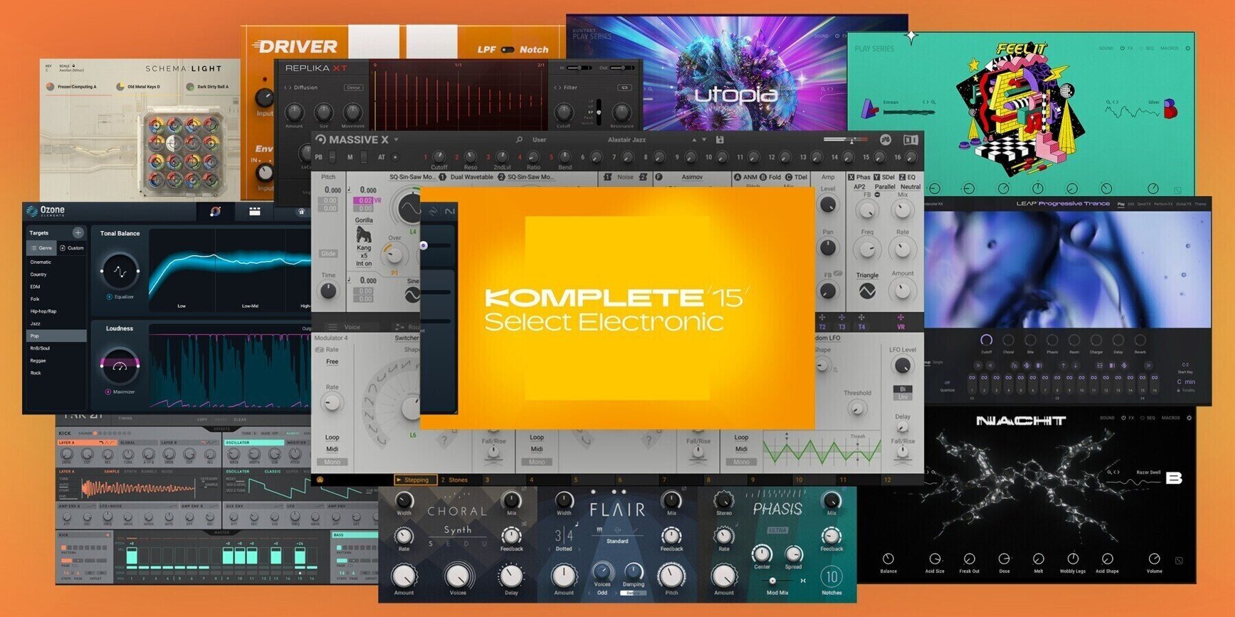 Native Instruments Komplete 15 Select Electronic (Produit numérique) 