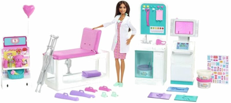 Mattel Barbie Clinique de premiers soins avec médecin Ensemble de jeu Barbie 887961918717
