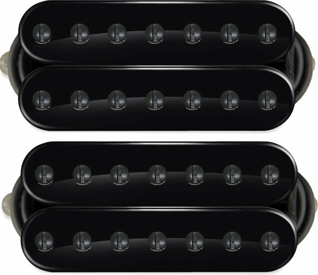 Bare Knuckle Pickups 7 String Aftermath Humbucker Black Open Set Noir 