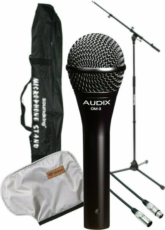 AUDIX OM3 SET Microphone de chant dynamique 