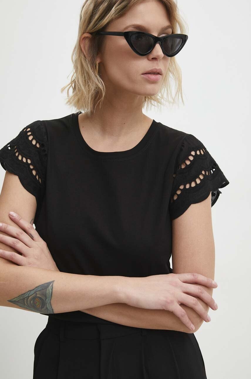 Halenka Answear Lab dámská, černá barva, hladká