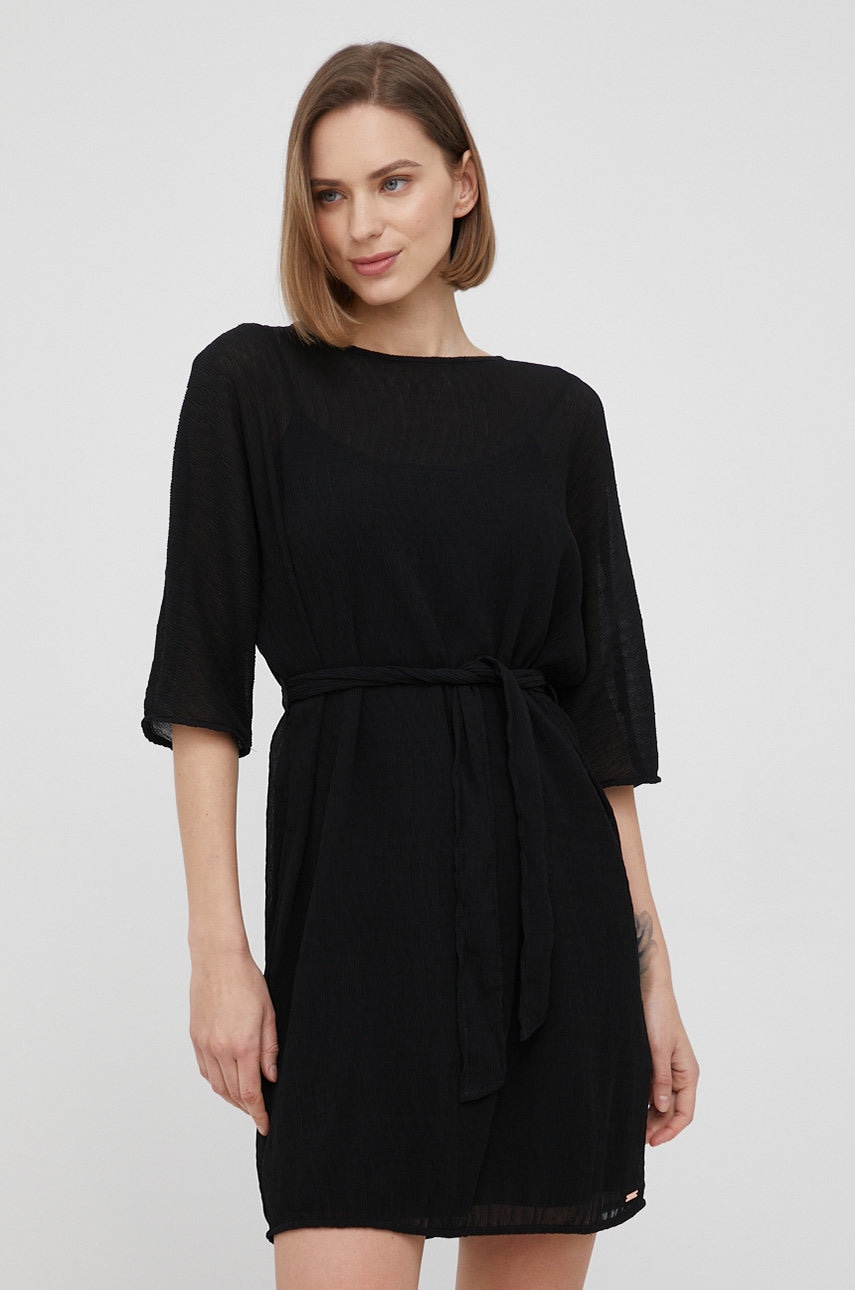 Šaty Armani Exchange černá barva, mini