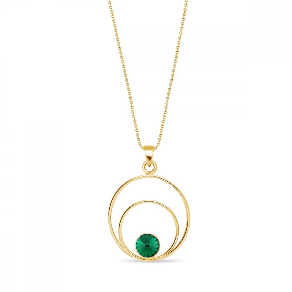 Náhrdelník zelený se Swarovski Elements Glory NODG1122SS29EM Emerald,Náhrdelník zelený se Swarovski Elements Glory NODG1122SS29EM Emerald