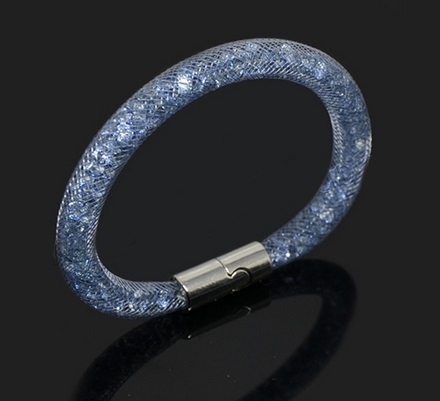 Modrý náramek s křišťály Stardust,Modrý náramek s křišťály Stardust