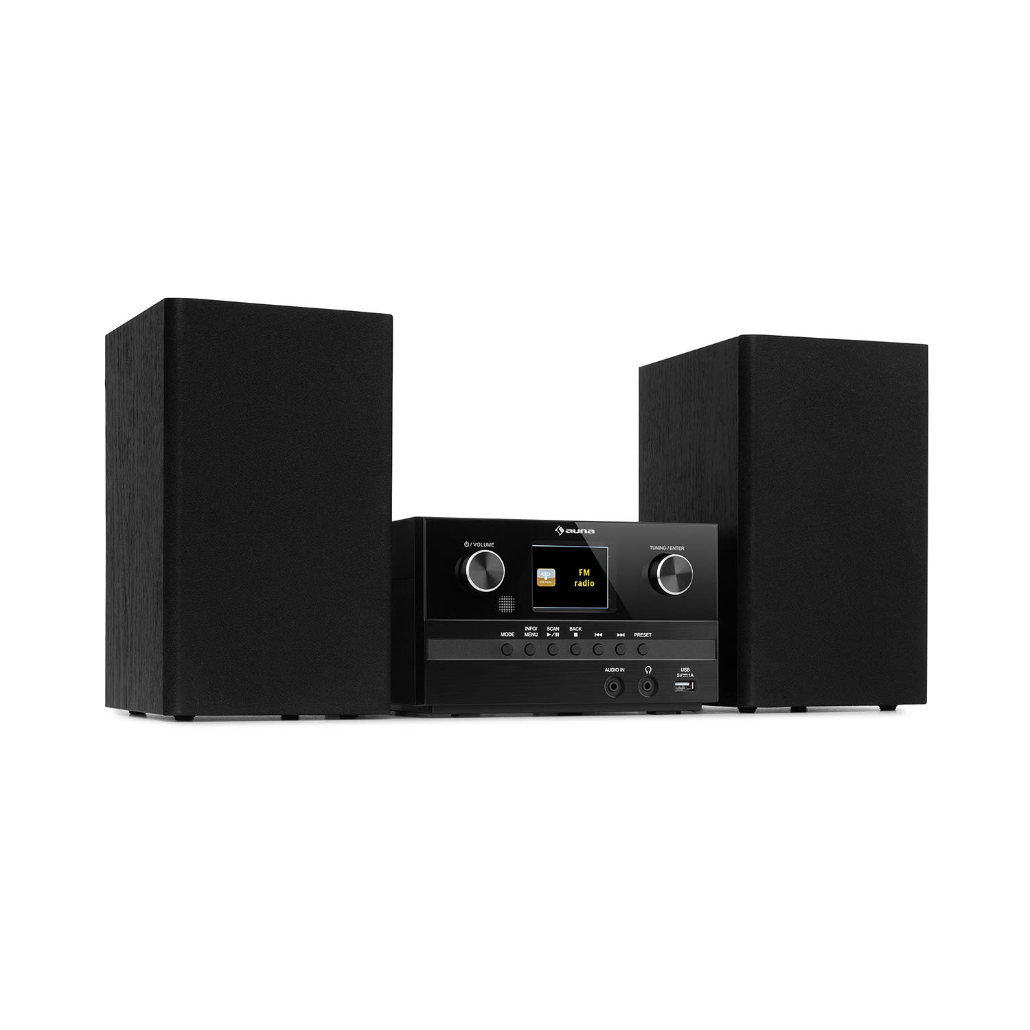 Auna Connect System S Stereoanlage Boxen 20Wmax Internet/DAB+/UKW CD-Player