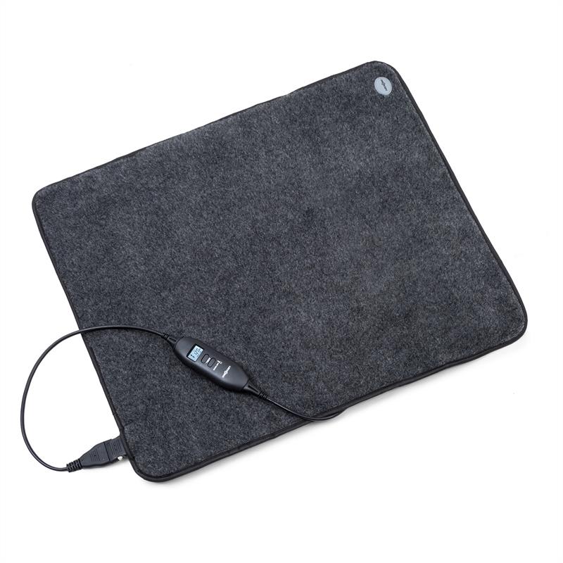 OneConcept Magic Carpet DLX Heizmatte 60 x 70 cm 100 W 4 Temp. Timer anthrazit