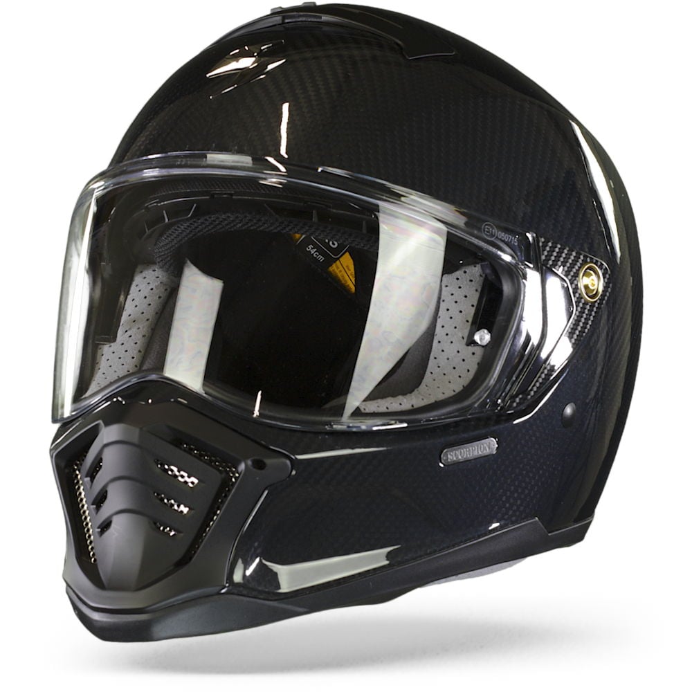 Scorpion EXO-HX1 Carbon Se Solid Schwarz Integralhelm Größe S