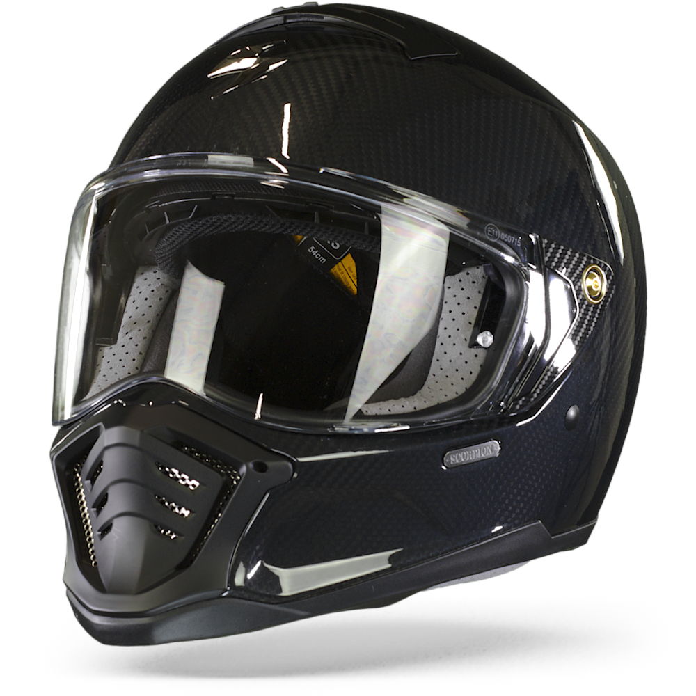 Scorpion EXO-HX1 Carbon Se Solid Schwarz Integralhelm Größe L