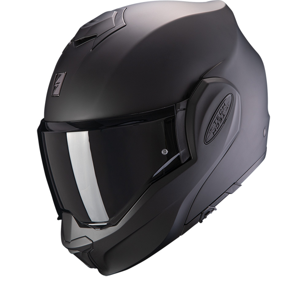 Scorpion Exo-Tech Evo Solid Matt Schwarz Klapphelm Größe XS