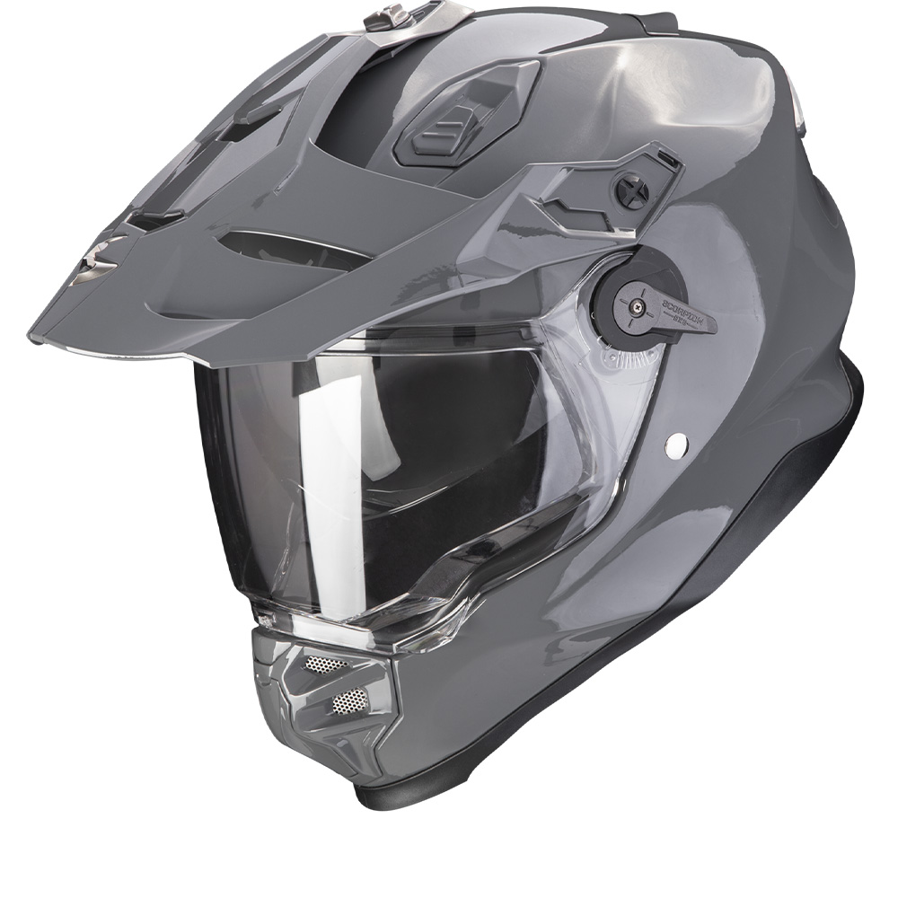 Scorpion ADF-9000 Air Solid Cement Grau Endurohelm Größe S
