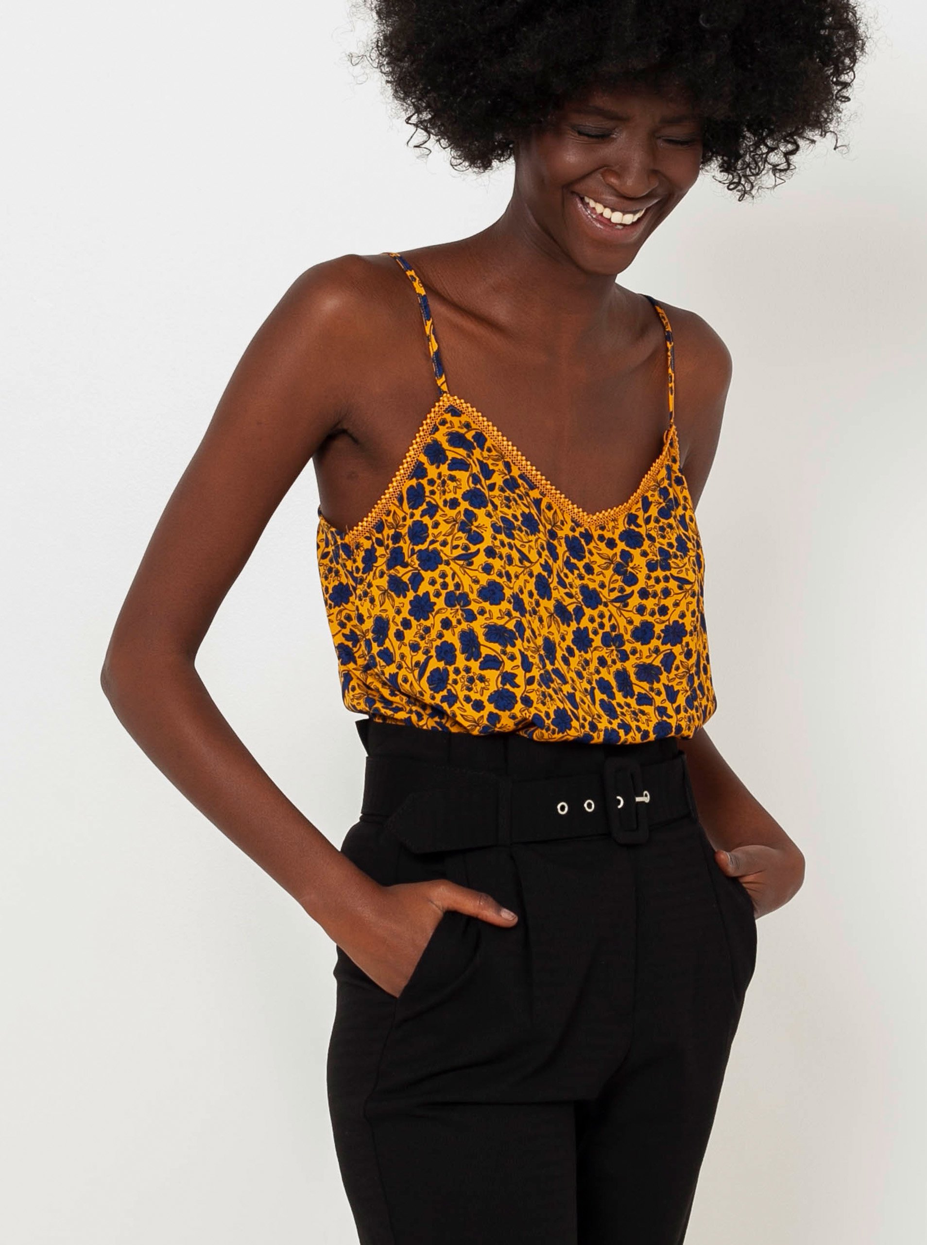 Damen Top CAMAIEU Flowered