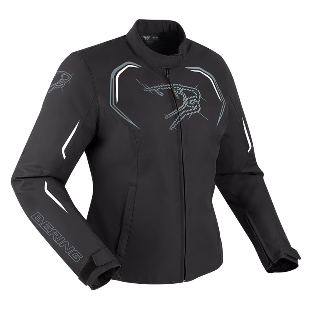 Bering Lady Dundy Schwarz Weiß CE Jacke Größe T3